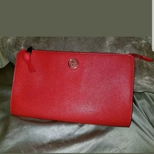 TORY BURCH Small CAMERON RED CLUTCH